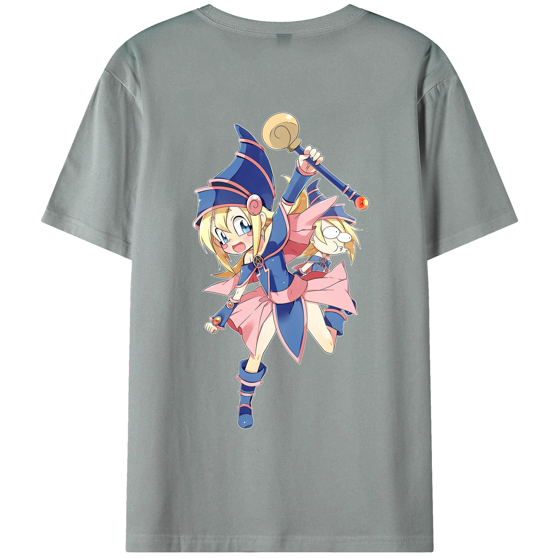 （画像用） 遊☆戯☆王 Yu-Gi-Oh! 綿100％ メンズ半袖Tシャツ（バックプリント） 通気性